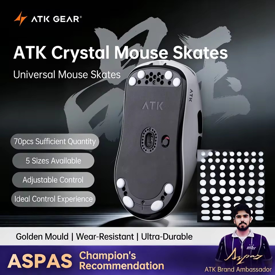 ATK Crystal Jade Mouse Skates  - Esports Gaming Pcs recension och pris